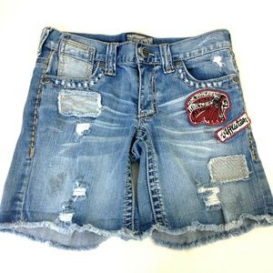 Affliction Ericka Womens Denim Cut Off Shorts 27